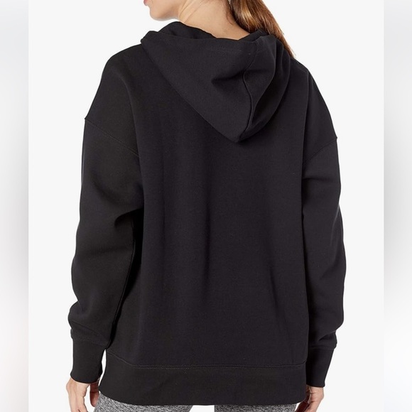 EUC Adidas Women's Black Modern Trefoil Sweatshirt size XL, half zip hooded - Picture 4 of 16